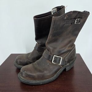 Frye Men’s Gaucho Engineer Boots 8.5M? USA Made- Read